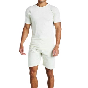 Ensemble d'été pour homme : T-shirt 100 % coton et T-shirt en mélange polyester-coton en tissu polaire 2026 - Product Image 5