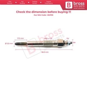BGP93 1 Piece Glow <b>Plug</b> Auxiliary <b>Heater</b> 94481972 for Astra F Corsa Combo Vectra 11 Volt 1.7 1.5 Engine - Product Image 5