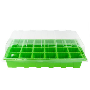 Serre moderne à 24 compartiments, petite serre facile à assembler, tente de culture pour plantes, structure en acier, bois, PVC, plastique, résistante aux intempéries, pour usage domestique - Product Image 1