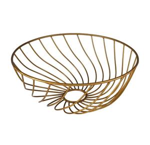 Premium Designing Brass Plating Metal <b>Mesh</b> Wire Round Metal <b>Basket</b> Modern Stylish Fruit <b>Basket</b> Handmade Hot Selling Arrival - Product Image 1