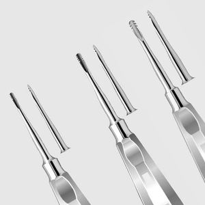 Ensemble de 3 Élévateurs Dentaires Professionnels pour Chirurgie Apicale, Instruments Manuels en Acier Inoxydable, Conformité ISO13485, Sécurité Garantie - Product Image 5