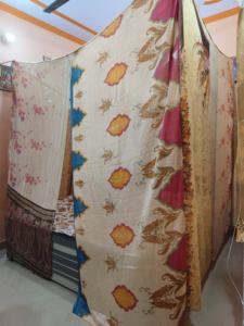 Multicolored Bohemian Sari Breathable Bed <b>Canopy</b> with Mosquito Net and Camping <b>Tent</b> for Home Decor and Camping - Product Image 5