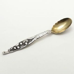 Cuillère de mariage en métal poli or et argent de l'Inde idéale pour les ustensiles de cuisine à domicile, les hôtels, les restaurants, les mariages et les fêtes - Product Image 3