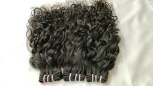 Extensiones de cabello humano sin procesar 100%, paquete rizado indio de trama doble de un solo donante, textura de paquetes rizados birmanos vietnamitas - Product Image 3