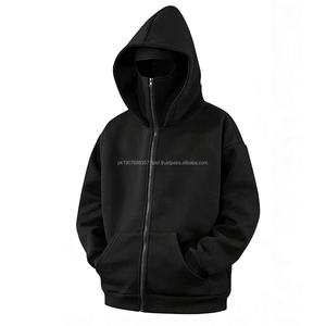 Sudadera con Capucha Balaclava Personalizada con Logotipo Bordado, 600GSM, Algodón Grueso, Hombros Caídos, Unisex, Estilo Urbano, para Invierno y Actividades al Aire Libre - Product Image 3