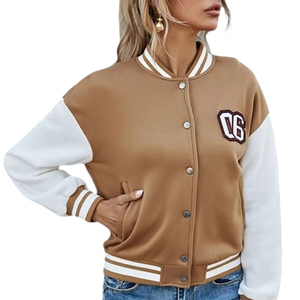 Chaquetas universitarias personalizadas de alta calidad, chaqueta de lana universitaria con mangas de cuero, personalizadas y al por mayor - Product Image 1