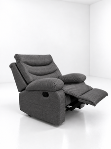 Modern <b>Fabric</b> <b>Recliner</b> <b>Chair</b> Single RC Seat Upholstered Lounge Armchair with Footrest for Living Room Apartment Villa Office - Product Image 1