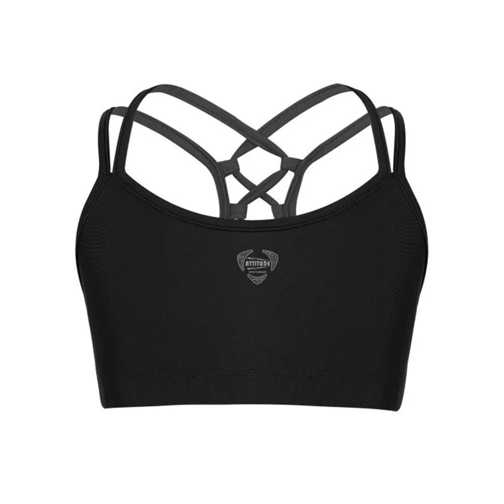 MOQ bajo Etiqueta privada Mujeres Front Cross Back High Support Sujetador deportivo sin costuras Ropa de gimnasio Sujetador deportivo sexy para mujer