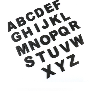 Metal 3D Letter Car <b>Sticker</b> DIY Alphabet <b>Number</b> Emblem for Auto Body Tail Decoration - Product Image 5