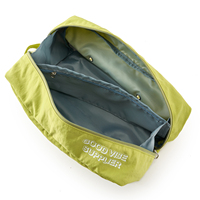 Sac à chaussures en nylon avec fermeture éclair, résistant à l'eau, écologique, durable, portable, couleur personnalisée, logo personnalisé, modèle de rangement pour chaussures