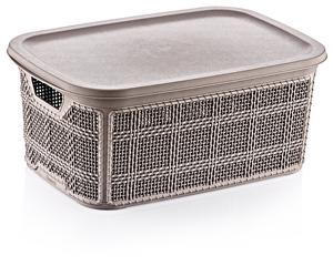 Boîte de rangement empilable en plastique PP durable de 2,5 L, moulée par injection, avec couvercle, organisateur rectangulaire multifonctionnel, maison, bureau, importé de Turquie - Product Image 5