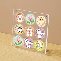 Support de Présentation Personnalisé en Acrylique Transparent pour Cartes Anime, Porte-Badges, Boîte de Rangement Transparente à Rainures pour Bureau, Fabriqué en CN/GUA