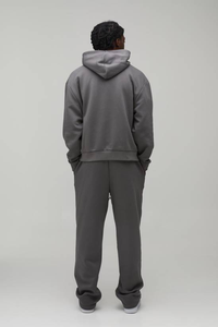 Sweat à capuche unisexe personnalisé, vierge, uni, style Hip Hop, en coton épais, écologique, essentiel, coupe ample, 420 g/m², pour ensemble de survêtement - Product Image 2