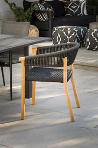 Teak Woven Stacking <b>Chairs</b> Midcentury <b>Stackable</b> <b>Chair</b> <b>Garden</b> <b>Chairs</b> for Events - Product Image 6