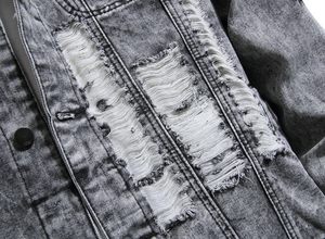 Chaqueta de Mezclilla para Hombre, Diseño de Moda 2026, Alta Calidad, Precio al por Mayor, Personalizable, con Capucha, Resistente al Viento, para Invierno - Product Image 6