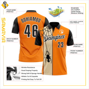 SAMAVIA Custom 8 Ball Polo Sportswear para hombres Sublimated Print Team Bowling Shirts OEM Club Uniformes para el mercado de EE. UU. - Product Image 6