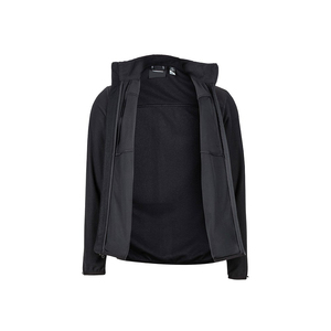 Veste de sport softshell pour homme sur mesure OEM 2025, vêtement d'extérieur chauffant d'hiver, col montant, respirant, toile tissée, veste de course à pied, devant - Product Image 3