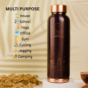 Bouteilles de verres en cuivre sur mesure Variété de modèles pour les cadeaux à domicile et les voyages-India Gate Souvenir Gift From India - Product Image 4