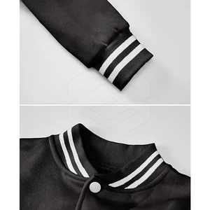 Pakistan Manufactured High Quality Lightweight OEM Crop Top Letterman <b>Jackets</b> <b>Short</b> Knitted Processing - Product Image 4