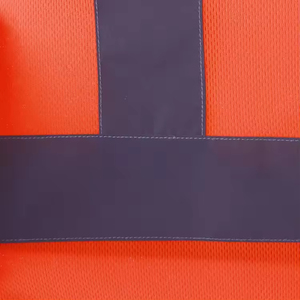 Work Wear Safety Clothing Construction Working Uniform Short Sleeve <b>Hi</b> <b>Vis</b> Reflective Road Safety Formal Knitted <b>T</b>-<b>shirt</b> for Men - Product Image 3