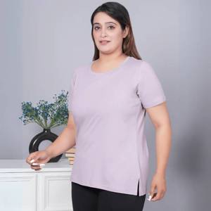 เสื้อยืดผ้าฝ้ายธรรมดาสำหรับผู้หญิงน้ำหนักเบา ออกแบบมาเพื่อการระบายอากาศที่ดีที่สุดและแฟชั่นที่สวมใส่ได้ทุกวันได้อย่างง่ายดาย - Product Image 5