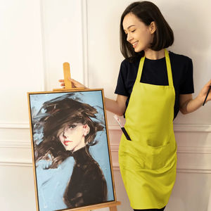 BEAM 100% Polyester Non-Woven Sleeveless Cooking <b>Apron</b> Breathable Eco-Friendly Moisture Wicking Water Saving Front Pocket Simple - Product Image 4