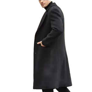 2025เสื้อโค้ทขนสัตว์น้ำหนักเบาของผู้ชายเสื้อโค้ทยาวฤดูหนาวที่อบอุ่นสบายๆดีไซน์ทันสมัย - Product Image 6