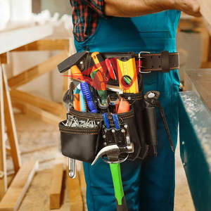 Newly Added Professional <b>Leather</b> Electrician <b>Tool</b> Bag Built From Thick <b>Leather</b> For Men Daily Use - Product Image 5