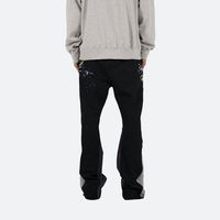 Pantalon de survêtement évasé décontracté de haute qualité pour hommes Pantalon de survêtement à ceinture élastique pour hommes Pantalon de survêtement empilé pour hommes