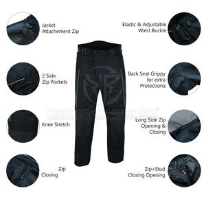 Combinaison de moto 2 pièces en polyester respirant avec maille intérieure et fermetures à glissière de sécurité Adventure Rider Motorbike 2 pièces - Product Image 3