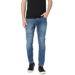 Pantalons en jean slim pour hommes, logo personnalisé, livraison rapide, MOQ accepté, pantalons pour hommes lavés - Product Image 5