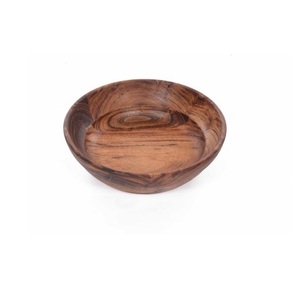 Handcrafted Wooden Serving Bowls Top Quality Wooden <b>Walnut</b> Finishing <b>Round</b> Shape Serving Bowl - Product Image 3