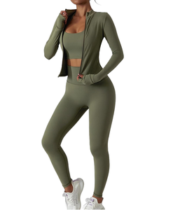 Conjuntos de Yoga para Mujer, Conjuntos Deportivos con Lavado Ácido, Shorts y Top Corto a Juego, Ropa Deportiva para Gimnasio - Product Image 3