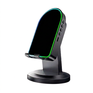 ขาตั้งลำโพงไร้สายพร้อมไฟ RGB บลูทูธ 5.0 ไมโครโฟนในตัวสำหรับใช้งานบนโต๊ะ - Product Image 1