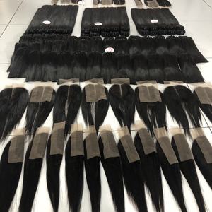 Extensiones de cabello humano remy brasileño, pelo liso de doble estiramiento, cutícula, venta al por mayor, 12A - Product Image 5