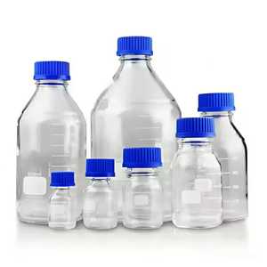 Flacon de réactif en verre transparent de 10000ml avec filetage DIN à col étroit et bouchon à vis en polypropylène (PP) pour usage en laboratoire - Product Image 5