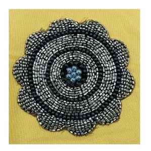 Fournisseur indien patchs de fleurs les plus vendus patch perlé à la main brodé pour les robes et vêtements de fête décoratifs - Product Image 6