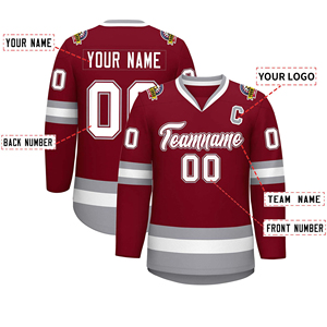 Maillot de hockey sur glace personnalisable en gros Vêtements d'équipe Chemise de hockey sur glace de conception personnalisée - Product Image 2