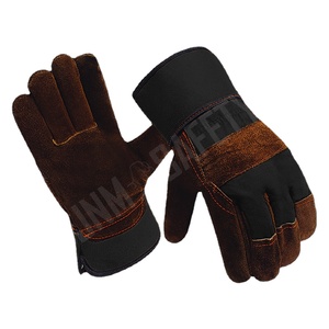 Gants de travail en cuir de vachette grainé de qualité supérieure, fabriqués au Canada, confortables, ignifuges, pour travaux industriels et jardinage - Product Image 5