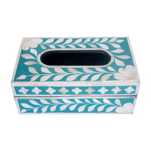 Boîte à mouchoirs en incrustation d'os Design moderne par tradebit - Product Image 1