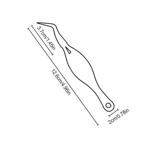 Pinzas profesionales de acero inoxidable para manualidades, nariz recta, bloqueo cruzado, belleza, piel, removedor de cutículas de uñas, pinzas para pestañas - Product Image 2