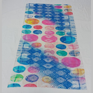 ผ้าพันคอดิจิตอลผ้าฝ้ายโมดอลสำหรับผู้หญิง, ผ้าพันคอ100% ดีไซน์วงกลมเรียบง่ายเนื้อนุ่มอเนกประสงค์ผ้าคลุมไหล่ห่อของดีไซเนอร์ล่าสุด - Product Image 3