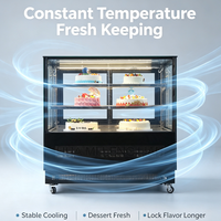 Vitrine réfrigérée à gâteaux 3 niveaux, accès avant et arrière, pour café