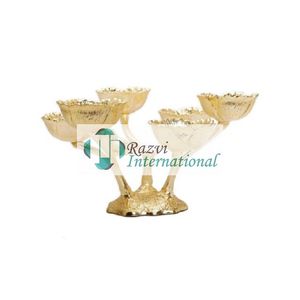 ชามแก้วลายใบไม้สีทอง3ขนาดดีไซน์หรูหรูหราทันสมัยมาตรฐานที่ดีที่สุดของใหม่ชามตกแต่งแฟนซีไม่ซ้ำใคร - Product Image 6