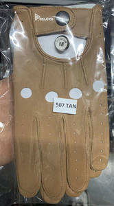 ถุงมือขับรถหนังแกะนappa นุ่มสำหรับผู้ชาย แบบไม่มีซับใน สไตล์เรโทร สำหรับขายส่ง - Product Image 2