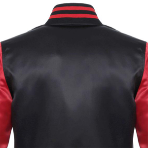 Chaquetas de béisbol universitarias personalizadas de alta calidad para hombres American College Winter Bomber Satin Fabric CollegeBaseballjacket para hombres - Product Image 4