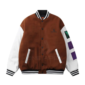Chaqueta Varsity Lettermen personalizada de la mejor calidad para adultos Chaqueta de béisbol universitaria de invierno de lana fina para jóvenes Chaqueta personalizada - Product Image 1