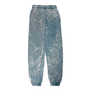 French Terry Streetwear pantalón algodón lavado ácido Vintage personalizado de gran tamaño Stone Wash Sun Faded pantalón desgastado - Product Image 3