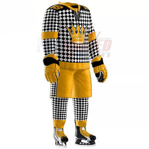 ชุดเสื้อและกางเกงฮ็อกกี้น้ำแข็งชุดเครื่องแบบที่พร้อมเล่นเกมและใช้ได้จริงสำหรับทุกระดับสำหรับการฝึกซ้อมและการแข่งขัน - Product Image 3