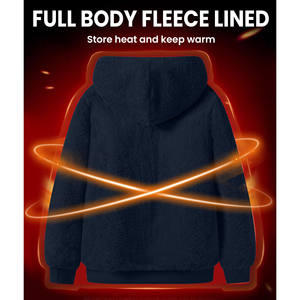 Wholesale High Quality Pattern Print <b>Men's</b> Sweatshirt Winter Casual Solid Pattern Digital Printing on Polyester Material <b>Hoodies</b> - Product Image 2